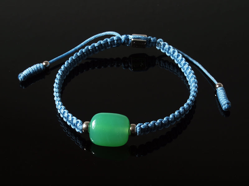 Edelsteinschmuck - Edelsteinarmband (Hellblau) mit Chrysopras