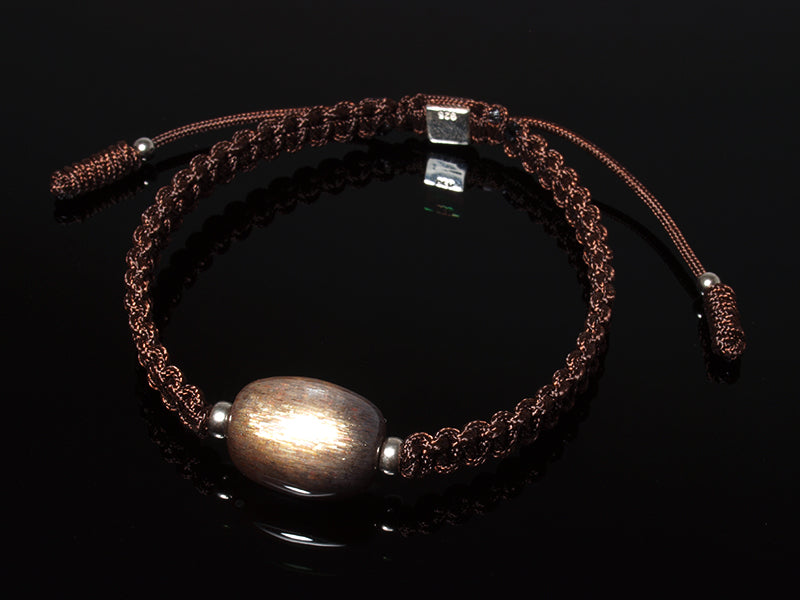 Edelsteinschmuck - Edelsteinarmband (Braun) mit Mondstein (Braun)