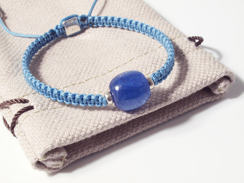 Edelsteinschmuck - Edelsteinarmband (Blau) mit Tansanit