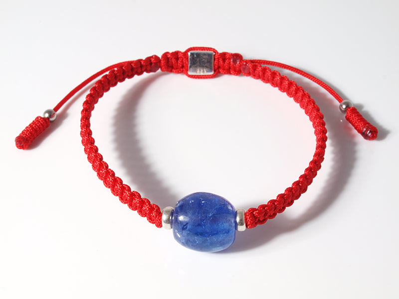 Edelsteinschmuck - Edelsteinarmband (Rot) mit Tansanit