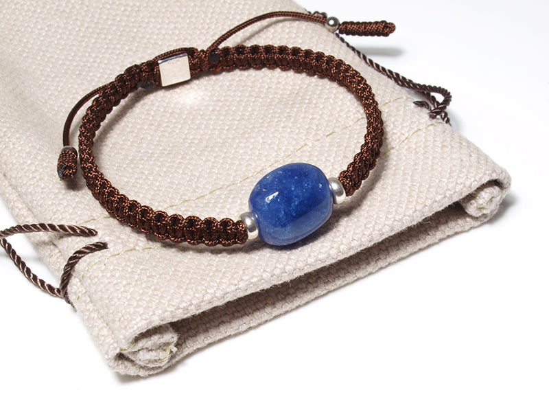 Edelsteinschmuck - Edelsteinarmband (Braun) mit Tansanit