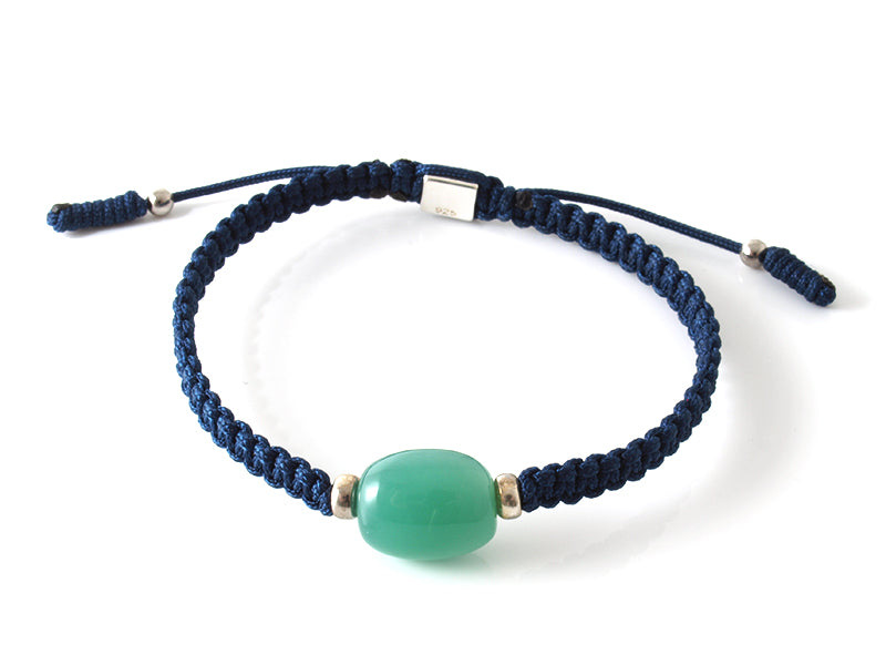 Edelsteinschmuck - Edelsteinarmband (Blau) mit Chrom-Chalcedon