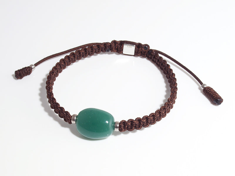 Edelsteinschmuck - Edelsteinarmband (Braun) mit Chrom-Chalcedon