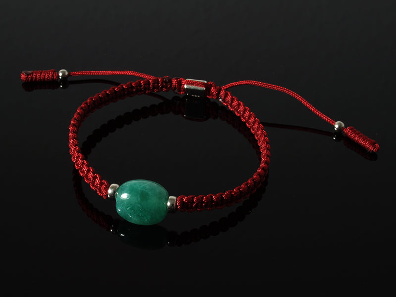 Edelsteinschmuck - Edelsteinarmband (Rot) mit Chrom-Chalcedon