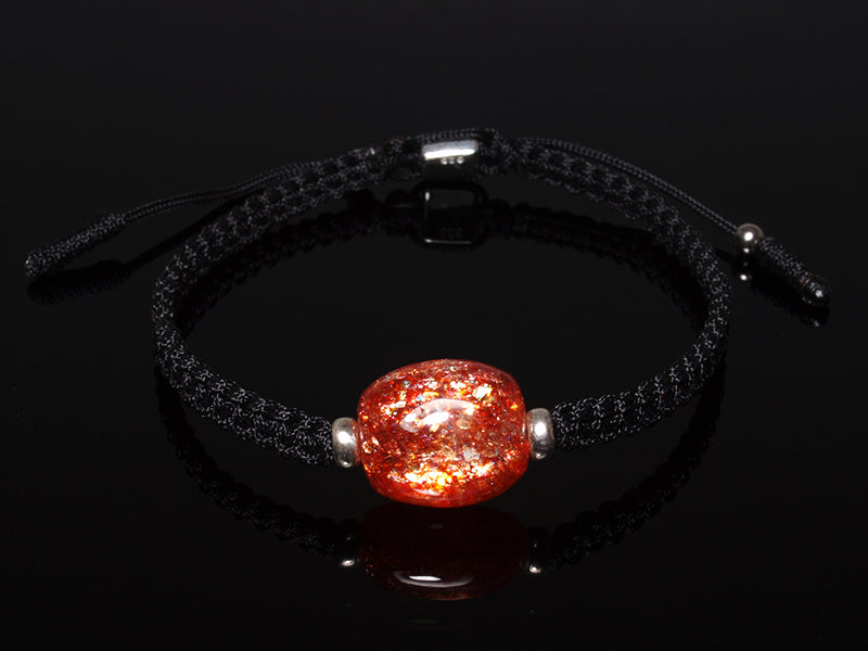 Edelsteinschmuck - Edelsteinarmband (Schwarz) mit Sonnenstein