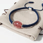Edelsteinschmuck - Edelsteinarmband (Blau) mit Erdbeerquarz