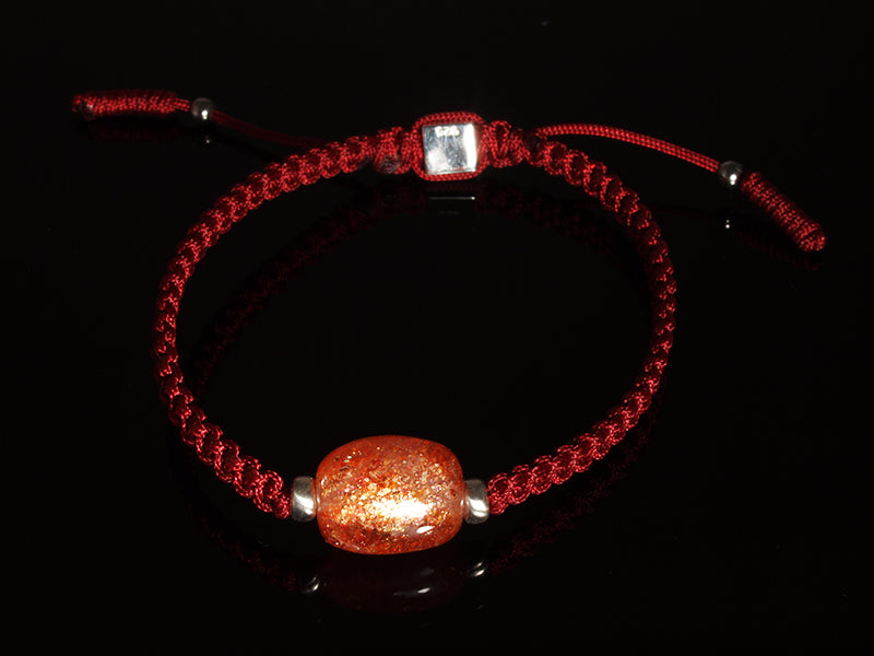Edelsteinschmuck - Edelsteinarmband (Rot) mit Sonnenstein